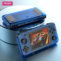 NEW BOYHOM R36H Retro Video Game Console 3.5‘’ IPS Screen RK3326 3000 mAh Open Linux System Portable Player Built-in 15000 Games