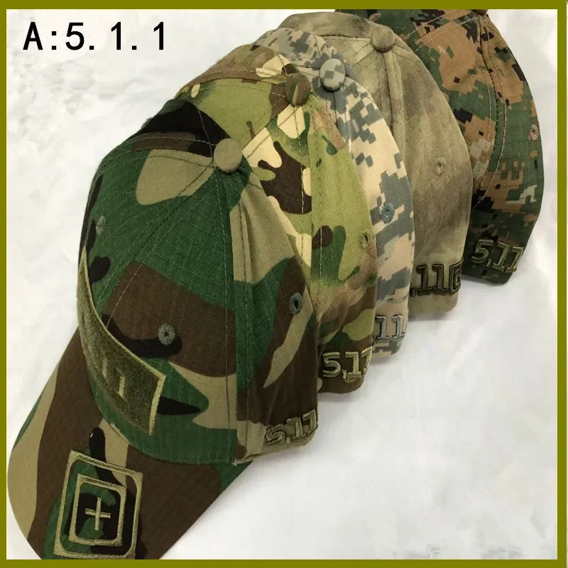 Cross-border 5.11 Magic Patch Baseball Cap Men's Women's Embroidered Outdoor Tactical Jungle Casual Military Fan Cap