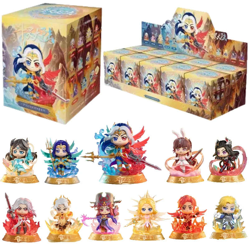 

Подлинная игривая Douluo Continent Becomes A God Series слепая коробка Тан Сан Сяо Ву орнамент ручной работы подарки аниме игрушки для детей