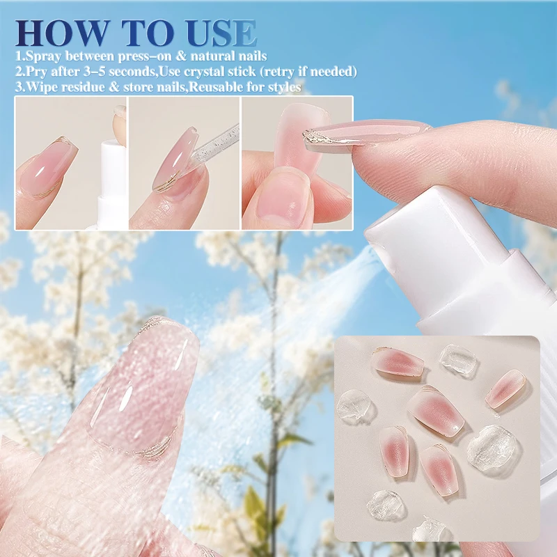 BRIDGE SOUND 60ml 2Pack Pro dissolvant d'adhésif pour ongles Kit Double de qualité Salon et manucure à domicile essentiel