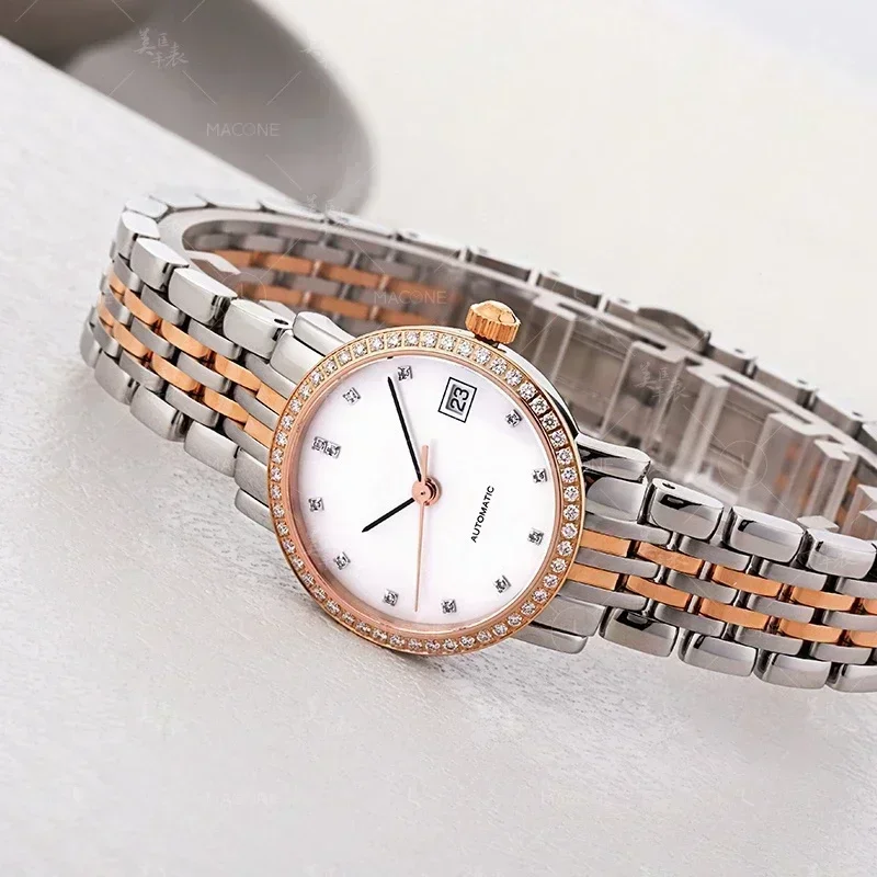 Luxury New Quartz Womens Watch Rose Gold Diamond-Inlaid Mother-In-Law Relogio Masculino