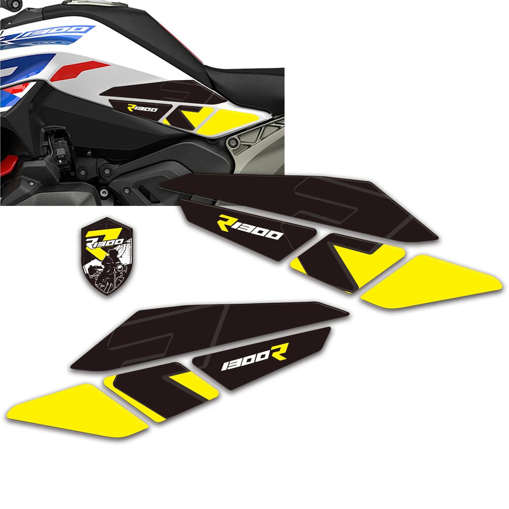 New Motorbike Tank Side Protectors 3D Stickers decal compatible with  R1300R