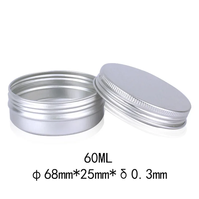 5g 10g 15g 20g 30g 40g 50g 60g 80g 100g 50 Stuks Zwart Aluminium Tin Potten Met Venster Lippenbalsem Container Lege Kaars Potten Metalen Containers Thee Blikjes verpakking