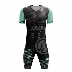 Summer Men's Triathlon Race  Suit Trisuit Cycling Skinsuit Short Sleeve Performance Clothing Fast Dry Speedsuit Gcbig Sport