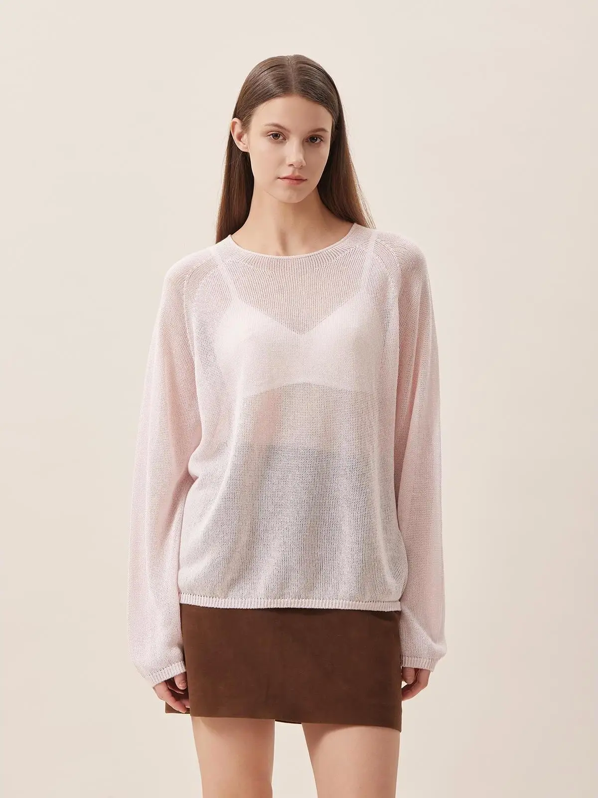 

Уютный трикотажный топ TheEase из шелковистой ткани: повседневный, универсальный, для многослойных образов, мягкий, с длинным рукавом, в конфетных цветах, для женщин