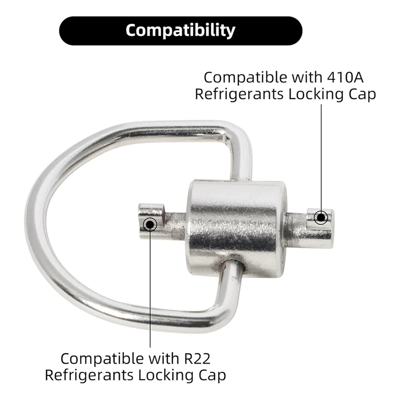 2PCS HVAC Key Tool Locking Key For HVAC 410A And R22 Refrigerants,For HVAC Installation And Removal, Tamper-Resistant