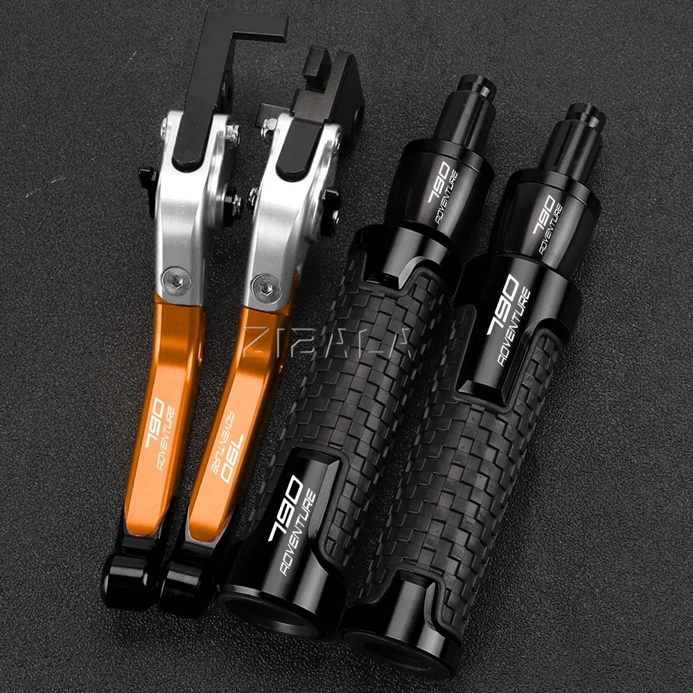 

FOR 790 Adventure/R 790 ADV 2017-2023 2022 Foldable Adjustable Brake Clutch Lever Handle Bar End Handgrips Motorcycle 2024 2025