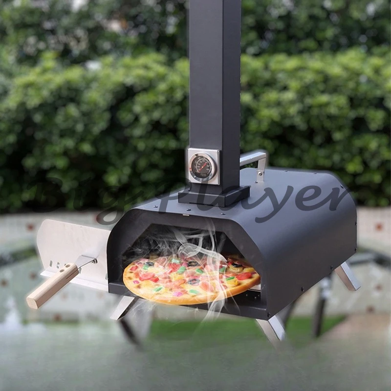 

Cross-border E-commerce Spot Pizza Oven with Thermometer Folding Portable Pizza Oven Household Commercial Pizza Oven