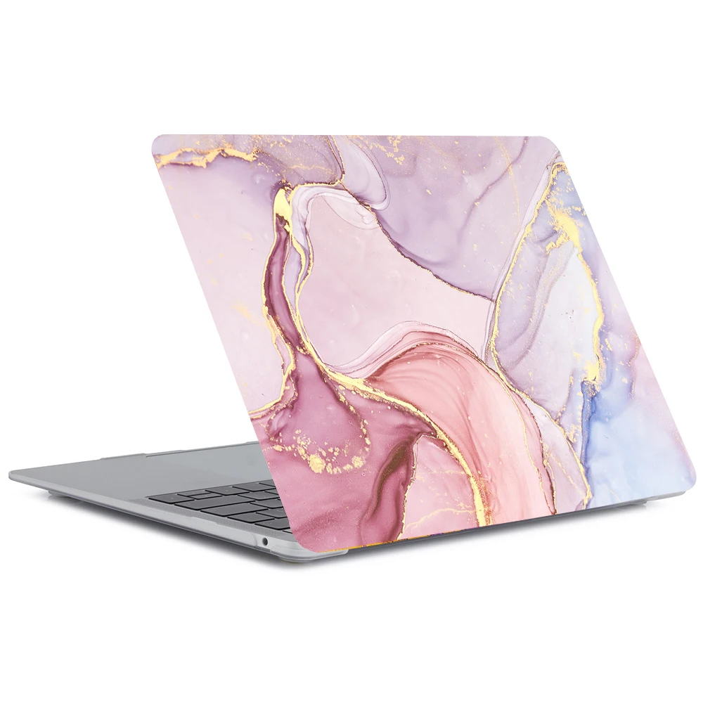 Marble print Laptop Case for MacBook Air 13 2025 M4 model A3240 13.6-in M2 M3 Hard Cover for MacBook Air Pro 13 14 16 M1 Case