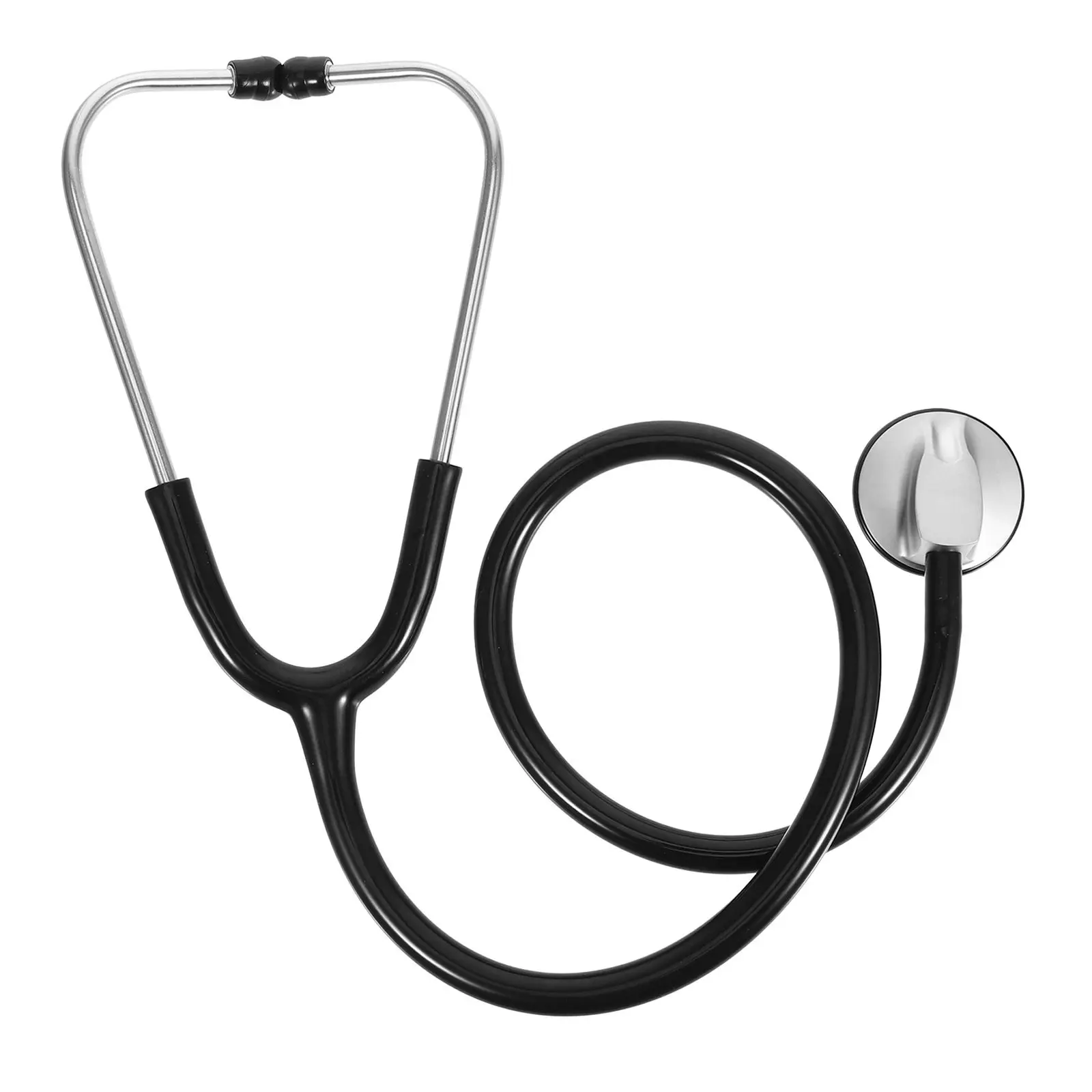 

Black Single Tube Stethoscope Accurate Auscultation Equipment Nursing School Supplies Doctor Costume Accessories