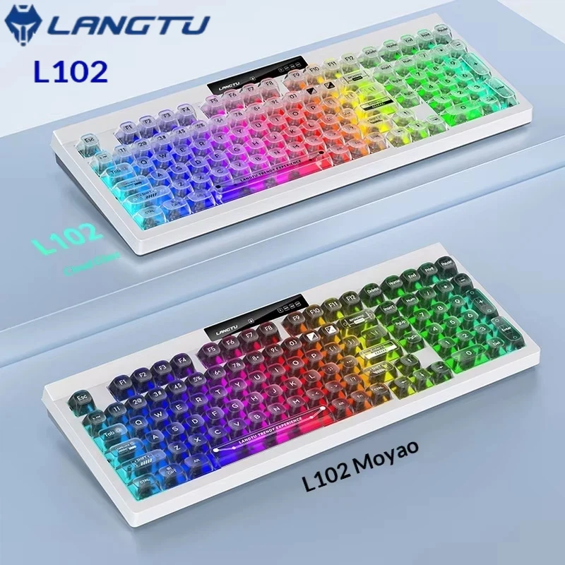 

Langtu L102 Film Keyboard High Appearance Office Mute Keyboard Wired The Third Three Modes Mechanical Feel Game Keyboard