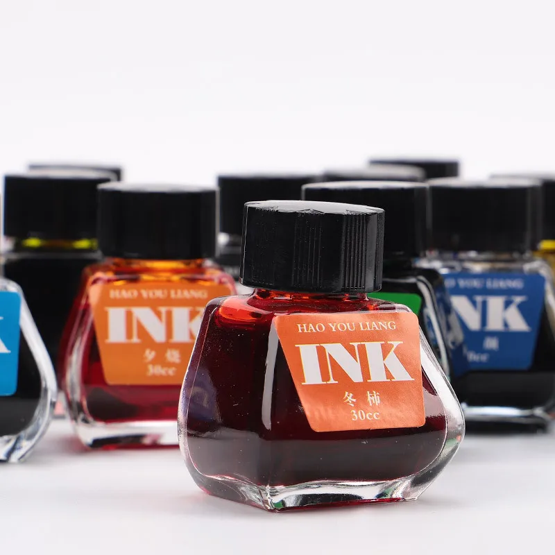 30cc Drawink Ink 16 Colours Ink Dye Type Non-Carbon Non-Clogging Fountain Pen Ink Coloured Ink Fountain Pen Light Colour Ink - view 4
