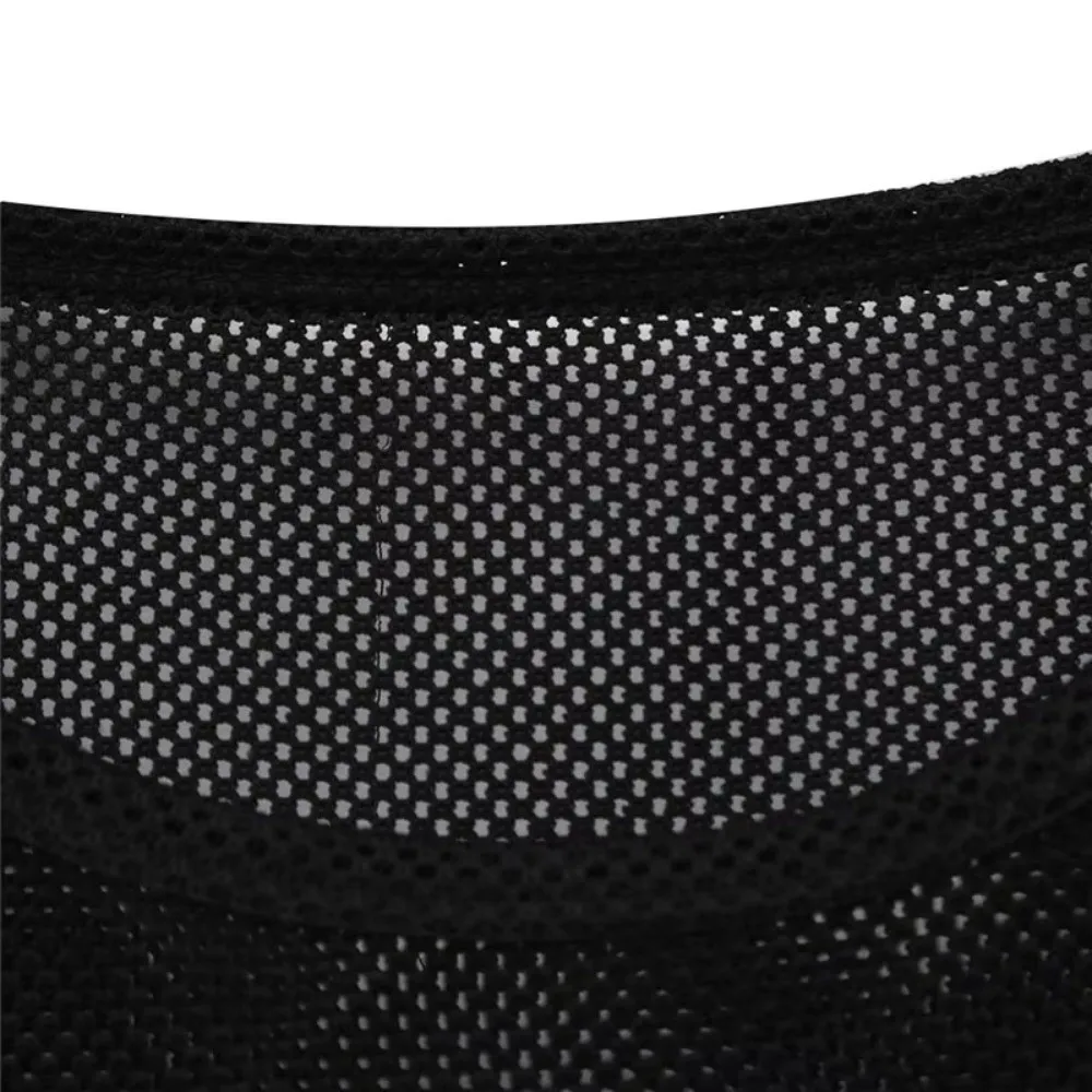 Short Style Mesh Yoga Shirt Mesh Fabric Breathable Gym Workout Clothes Lightweight Quick Dry Short Sleeve T-Shirt for Women