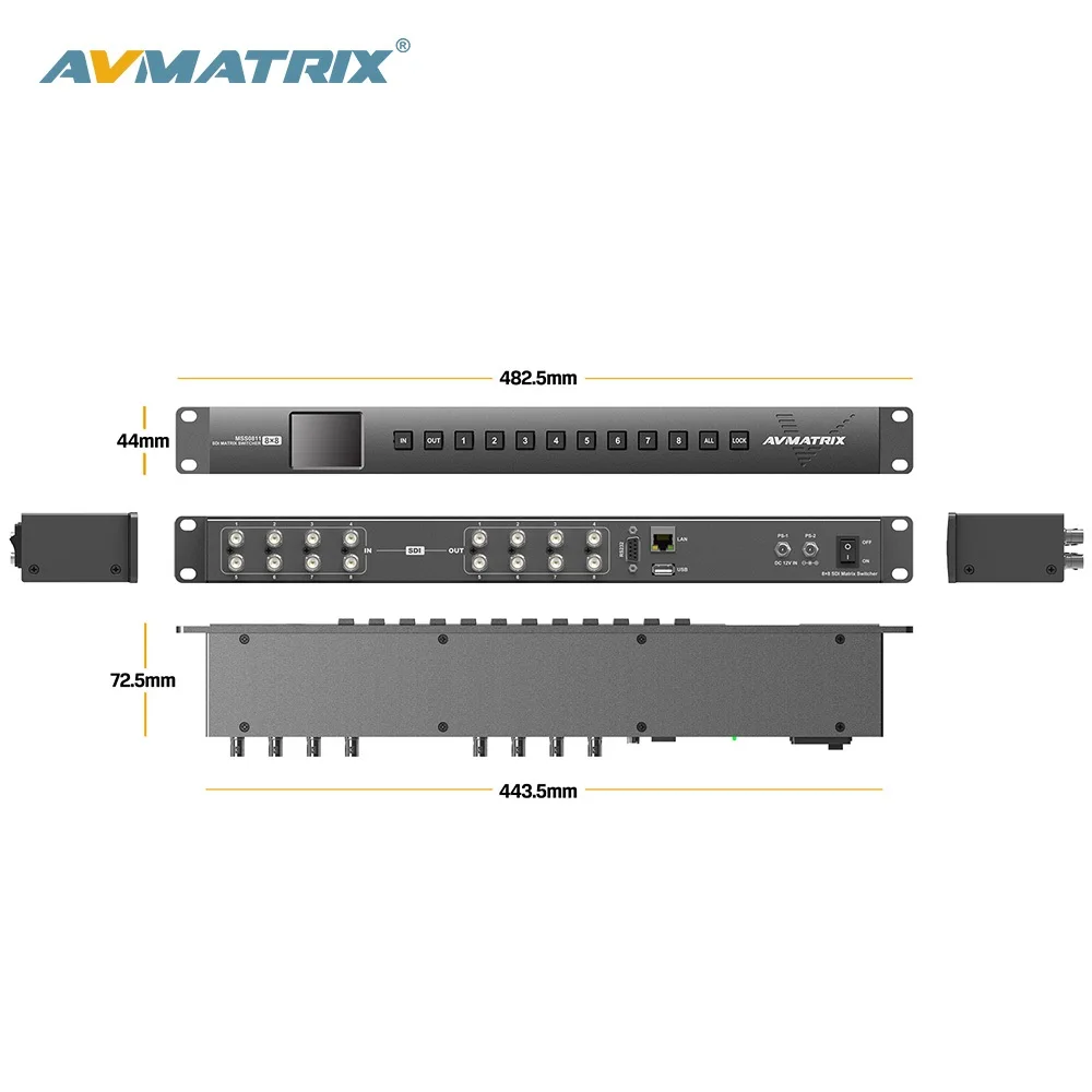 

ASI/SDI Switcher With Redundant Power Supply