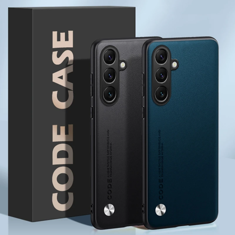 Luxuriöse Leder-Handyhülle für Samsung Galaxy S26 Plus 5G Schutzhülle Matte Silikon Stoßfeste Hülle für Samsung S26 Ultra