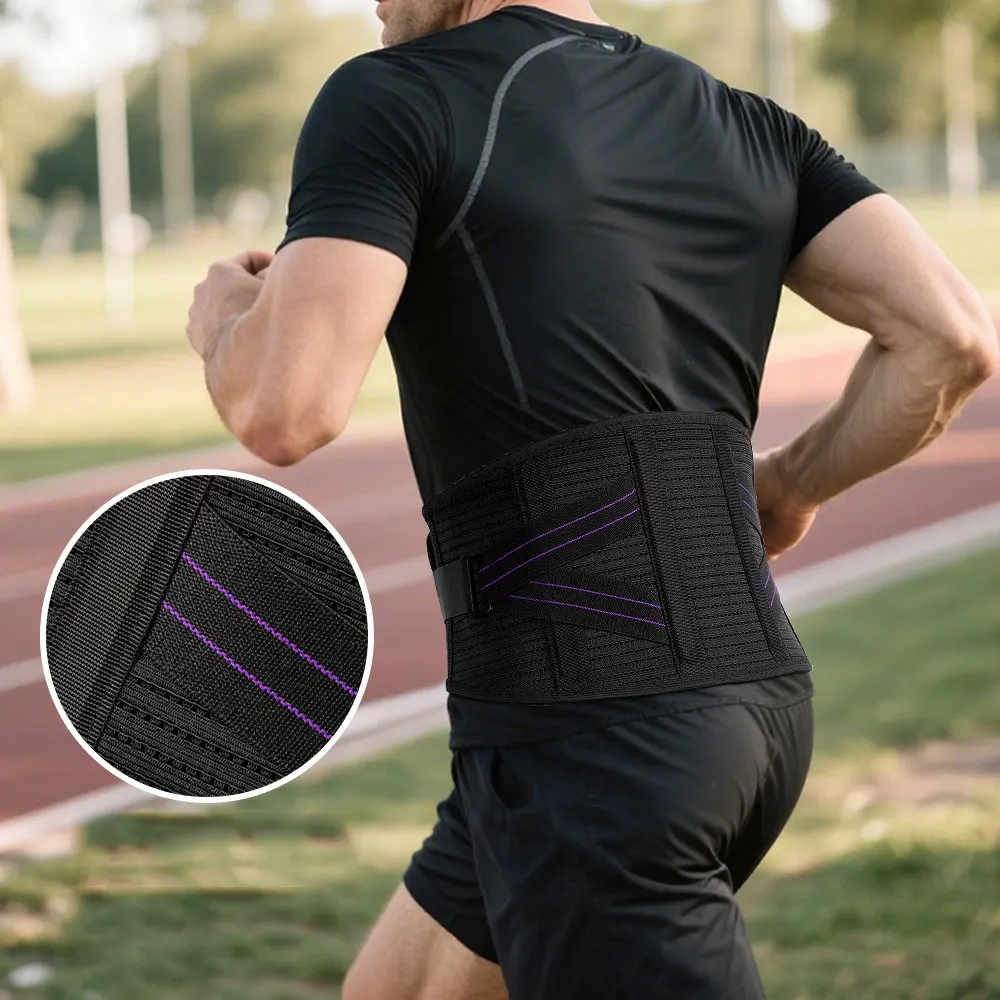 

New Back Braces for Lower Back Pain Relief with 4 Stays, Breathable Back Support Belt for Men/Women for Work Lumbar Support Belt