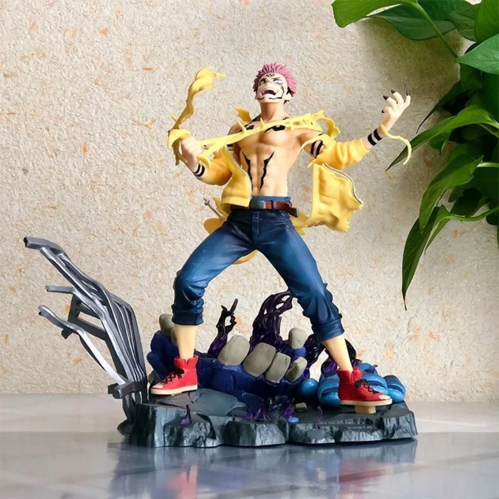 

Anime Jujutsu Kaisen Itadori Yuji Ryomen Sukuna GK PVC Action Figure Collectible Model Doll Toy 27CM
