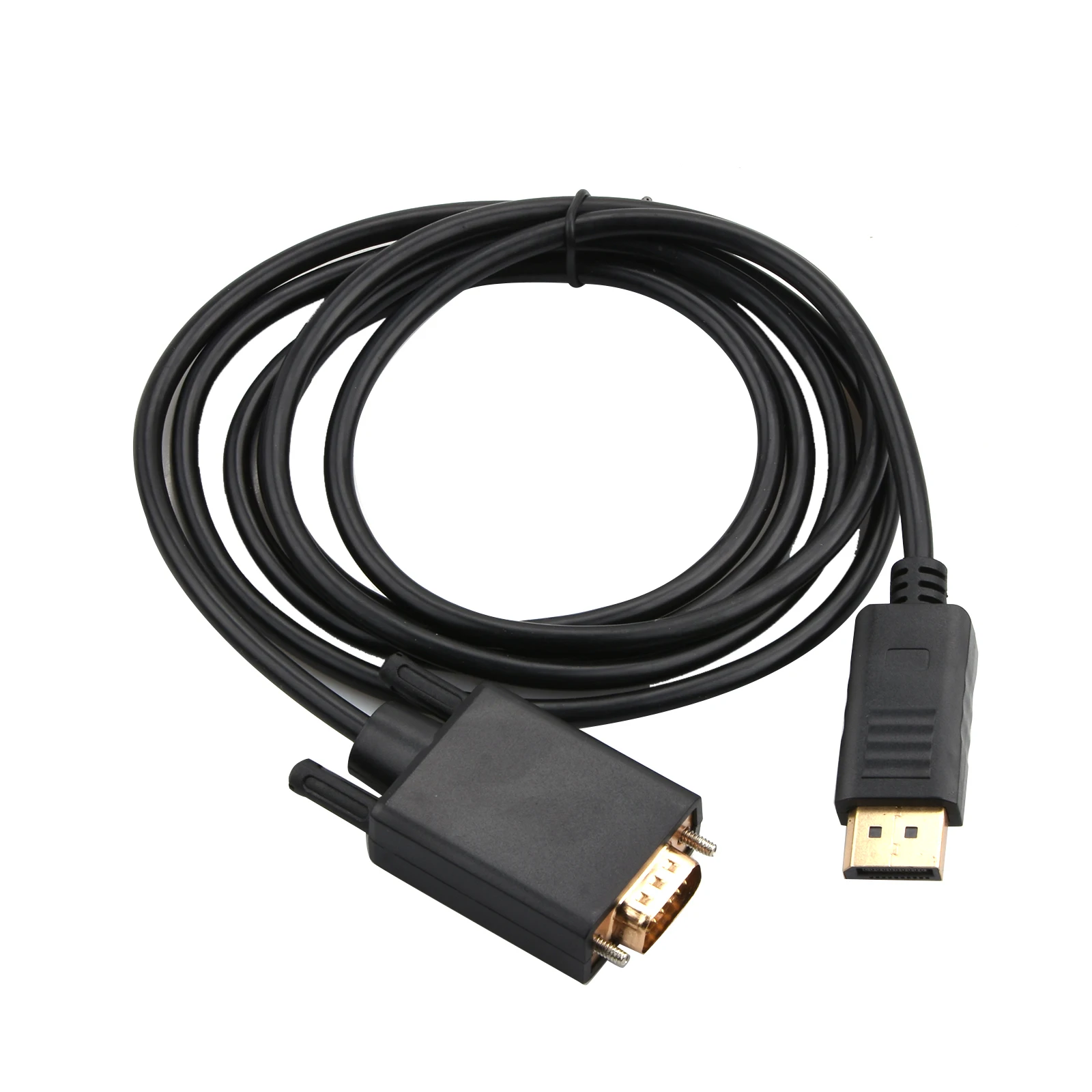 DisplayPort to VGA Cable 1.8M DP Male to VGA Male 1080P Gold-Plated Adapter Cord for PC Laptop Monitor Projector