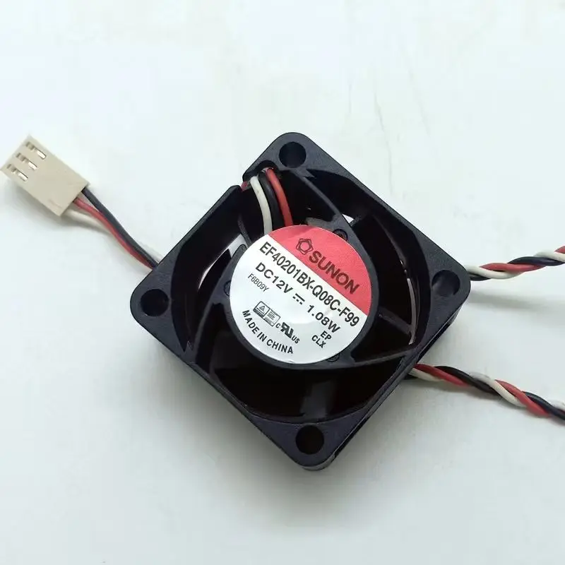 2pcs for SUNON EF40201BX-Q08C-F99 40mm 12V 3-Pin High-Speed Cooling Fan for Server, Switch, Power Supply, Network Equipment