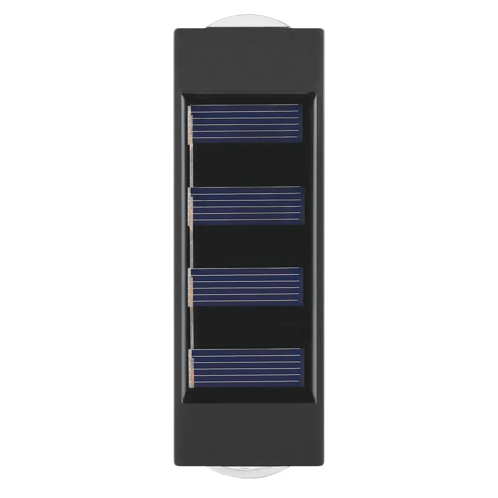 

Double Head Lamp Solar Powered Black Outdoor Wall Lamp PVC Outdoor Waterproof for Corridors Garden Villa Lighting