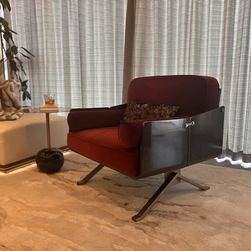

Simple balcony leisure chair, villa high-end model room negotiation meeting sofa chair