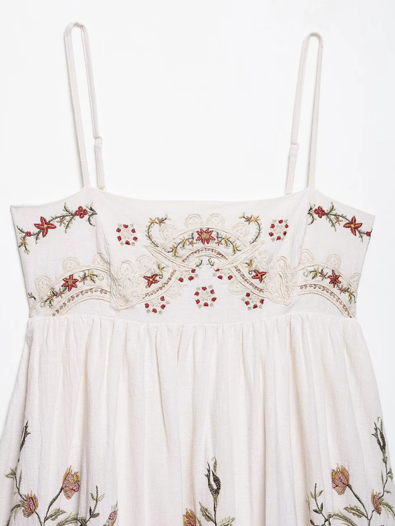 Vestido feminino bordado sem costas, alça espaguete, corte irregular, empilhado, saia em camadas, sexy, botão, vestido curto