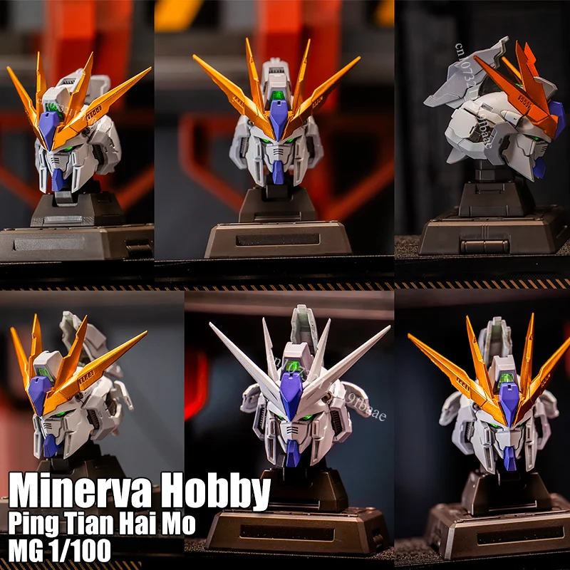 Minerva Hobby Ping Tian Hai Mo cabeza tallada Hi-V RX-93-ν2 V RX-93 1/100 Sky Defender montaje modelo Kit juguete reemplazar accesorio