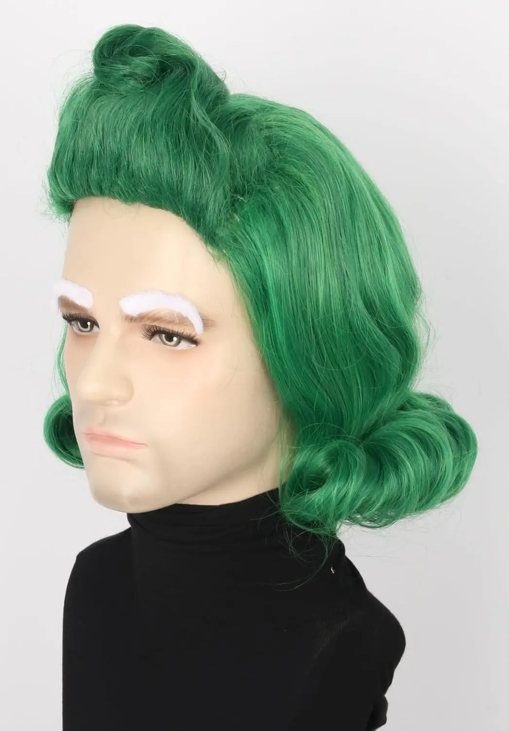 Oompa Loompa Green Men or Women Green Short Wig Halloween Outfit Costume Party Wigs