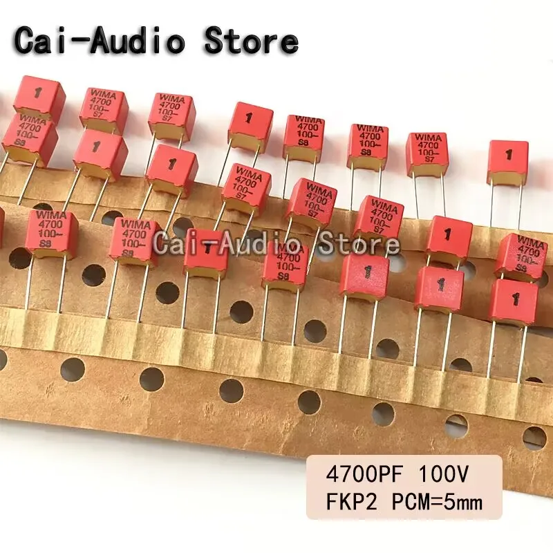 5PCS/10PCS/20PCS/Lot Brand NEW Germany WIMA FKP2 100V 4700PF 100V 472 0.0047UF Film Capacitor 100v4700pf 100v472 Pitch 5mm 1%