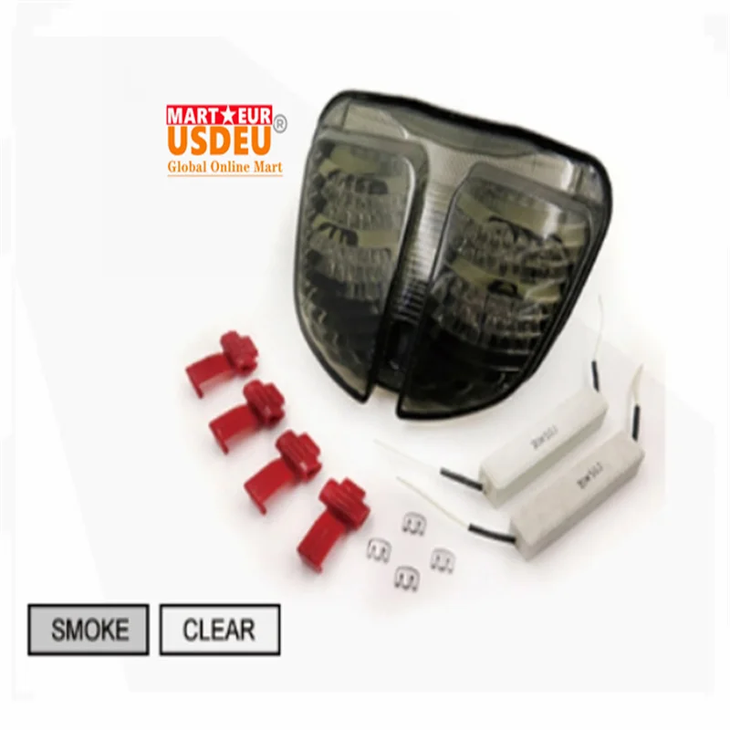 For SUZUKI  GSXR 600 GSXR 750 06 07 gsxr600/750 2006-2007 Motorcycle Tail Lights Lense color: clear   smokefitment:2006-2007
