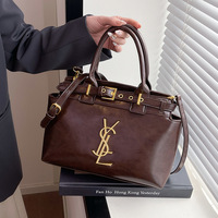 Premium Texture Handheld Women's Bag 2025 New Large-capacity Shoulder Bag Temperament Commuter Messenger Bag Versatile Tote Bag