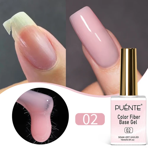 Imagen 2 del producto PUENTE-esmalte de uñas en Gel con Base de fibra de vidrio de construcción rápida, 15ML, para uñas rotas, fortalece la construcción, barniz UV para uñas