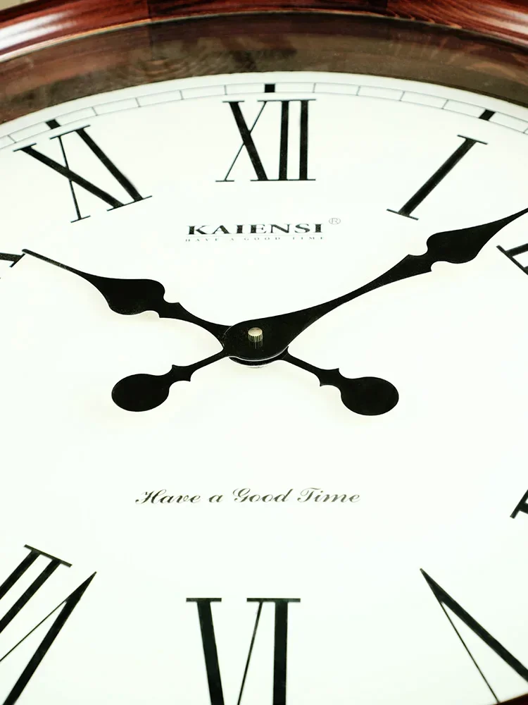 Super Large Wall Clock Retro Solid Wood Living Room Creative Mute Clocks Nordic Big Wall Watches Home Decor Home Decoration Gift