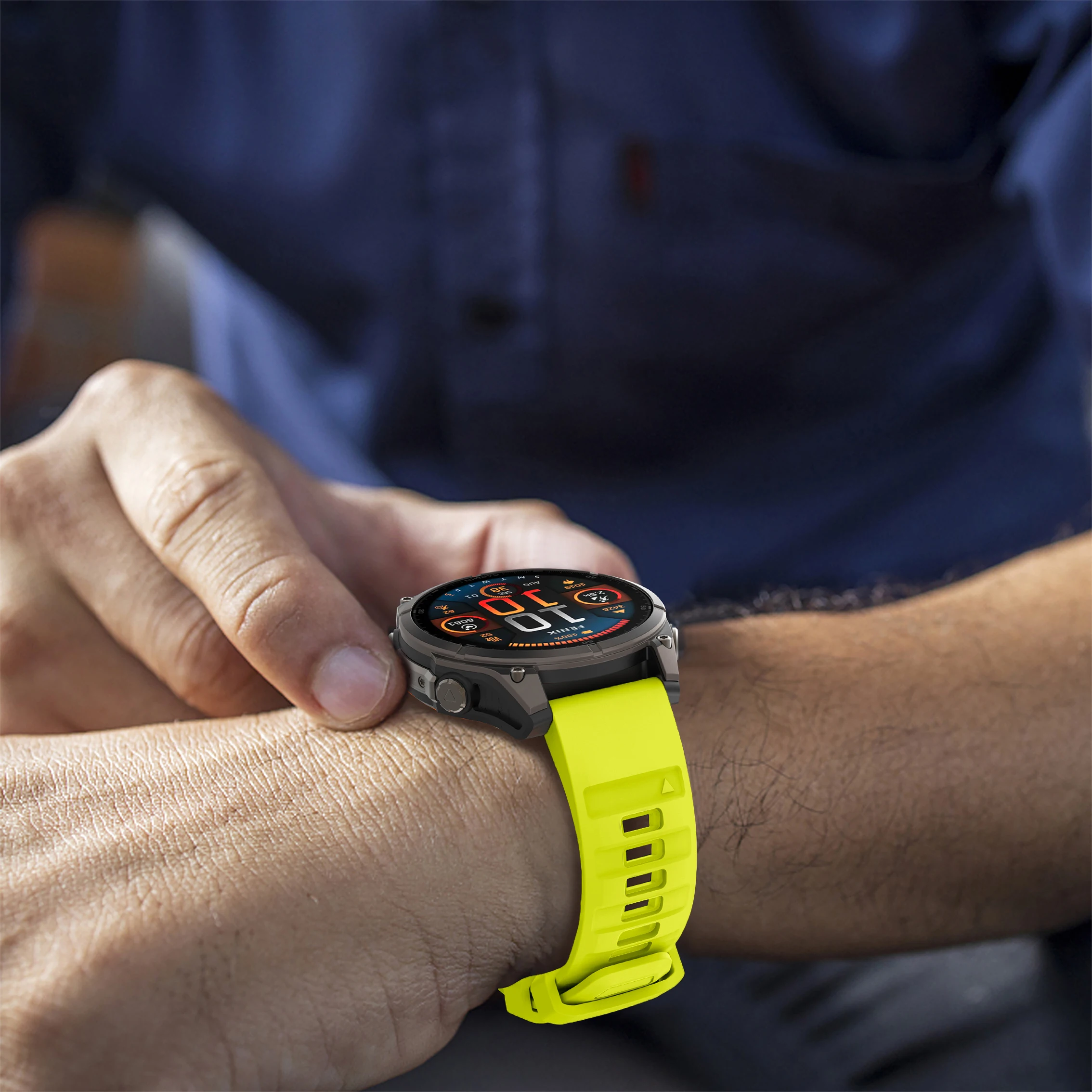 Fenix8 pulseira de relógio para garmin fenix 8 47mm 51mm 43 e 7 7x 6 6x 5 5S 5x/epix pro quickfit 20mm 22mm 26mm pulseira de silicone