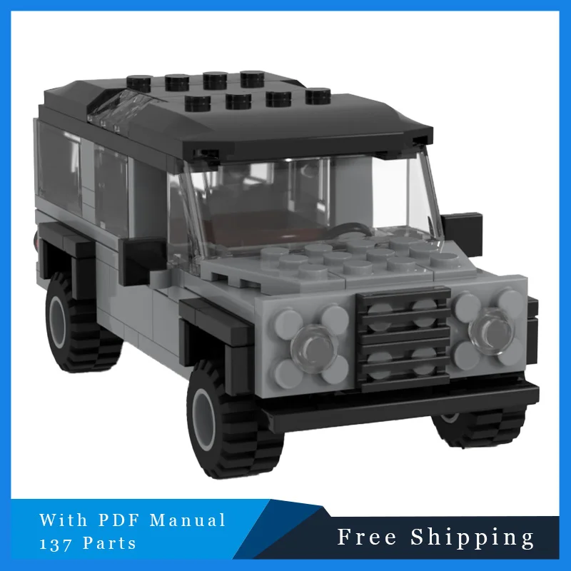 

137 PCS MOC Black Civilian Off-Road Vehicle Modular Building Blocks Model Collect Toys For Kids Education Assembly Birthday Gift