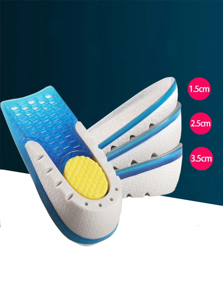 

Увеличенная полуподушечка, невидимая сотовая эластичная стелька для увеличения высоты, силиконовый гель для мужчин и женщин, мягкий комфорт для выращивания внутренней стороны