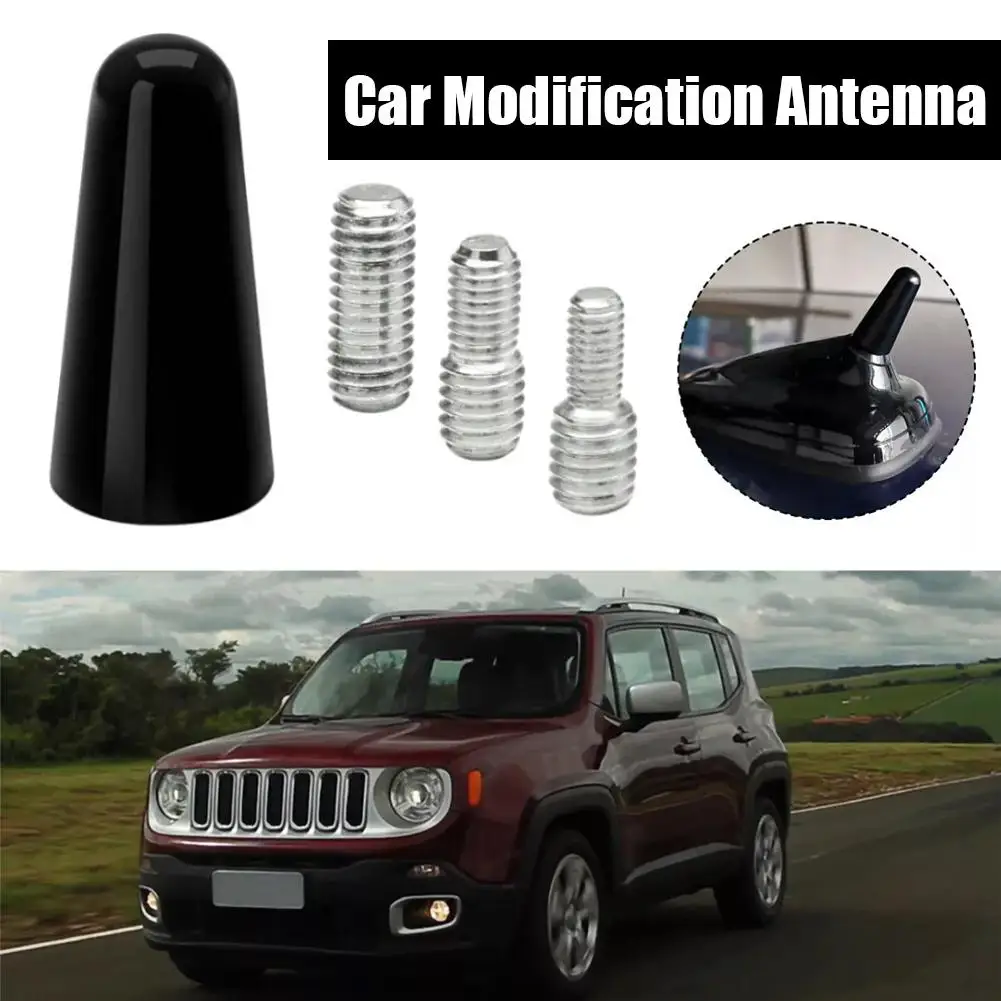 NEW High-end Antenna 3 Cm Roof Antenna Short Pole Antenna 4/5/6mm Adapter With Foot Adapter Short Radio Antenna Pole Car O3S1