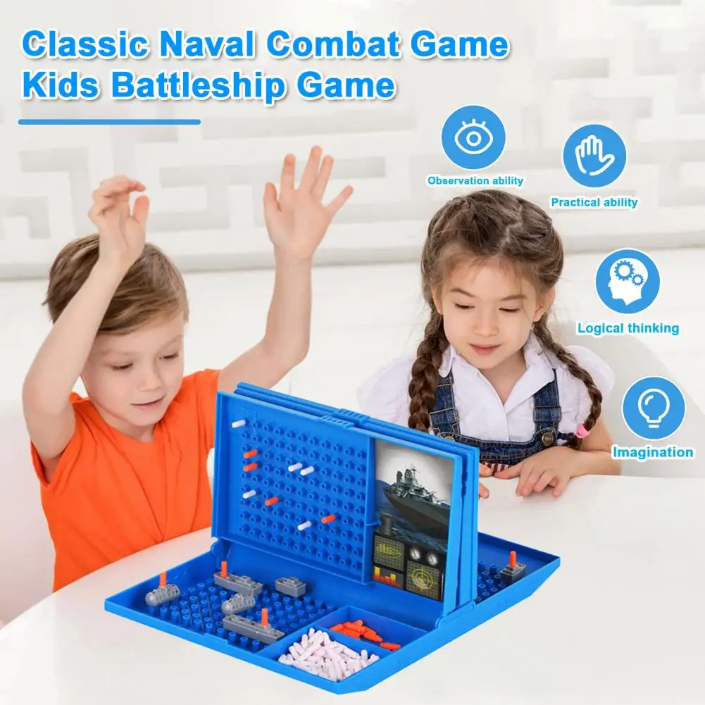 Exciting Battleship Board Game Battleship Board Game Educational Parent-child Naval Combat Strategy Game Toy for Toddlers Boys