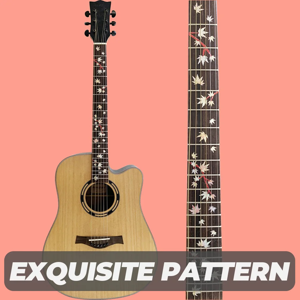 

2 Sheets Decoration Guitar Sticker Stickers Fretboard Neck Musical Instrument Decorative Pocket Electric Fingerboard