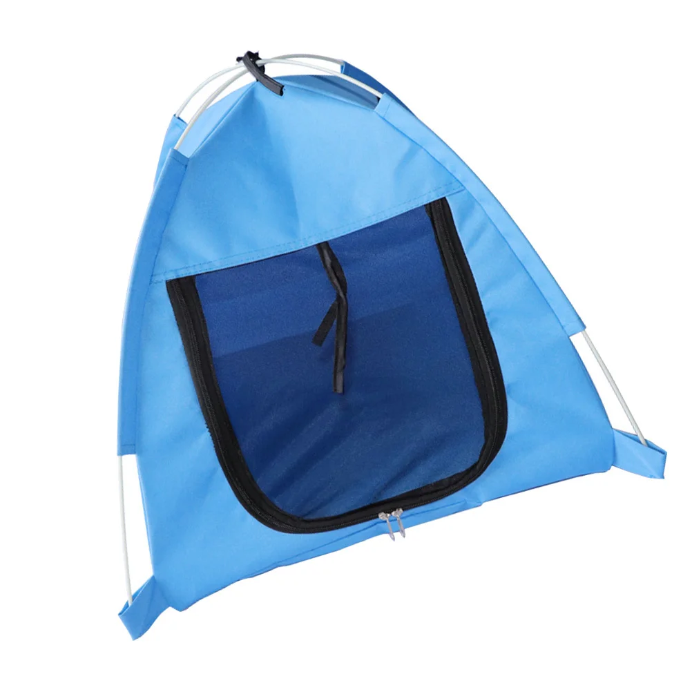 Pet Outdoor Mosquito Proof Tent Zip Folding Shelter Tent House for Dog Cat Comfortable Resting Play Bed Pet Kennel