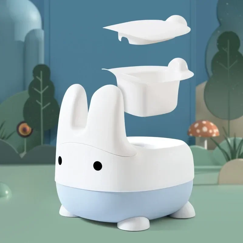 Bunny Toddler Potty Training Toilet Seat Toddler Toilet Seat Easy to Clean Non-Slip Kids Potty Chair Toddler Potty Seat Soft Pad