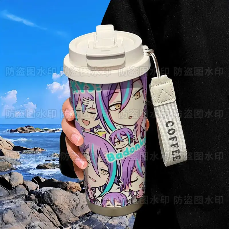 520 مللي زجاجة مياه إبداعية لطيفة كوب ماء مشروع Sekai Kamishiro Rui أنيمي كوب ماء من القش سعة كبيرة فنجان قهوة