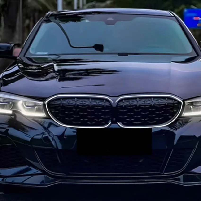 Led Licht Enkele Lijn Dubbele Lijn Voor Bmw G20 G21 G28 325 2019-2022 Auto Voorbumper Kap Nier grill Racing Roosters Raster Met