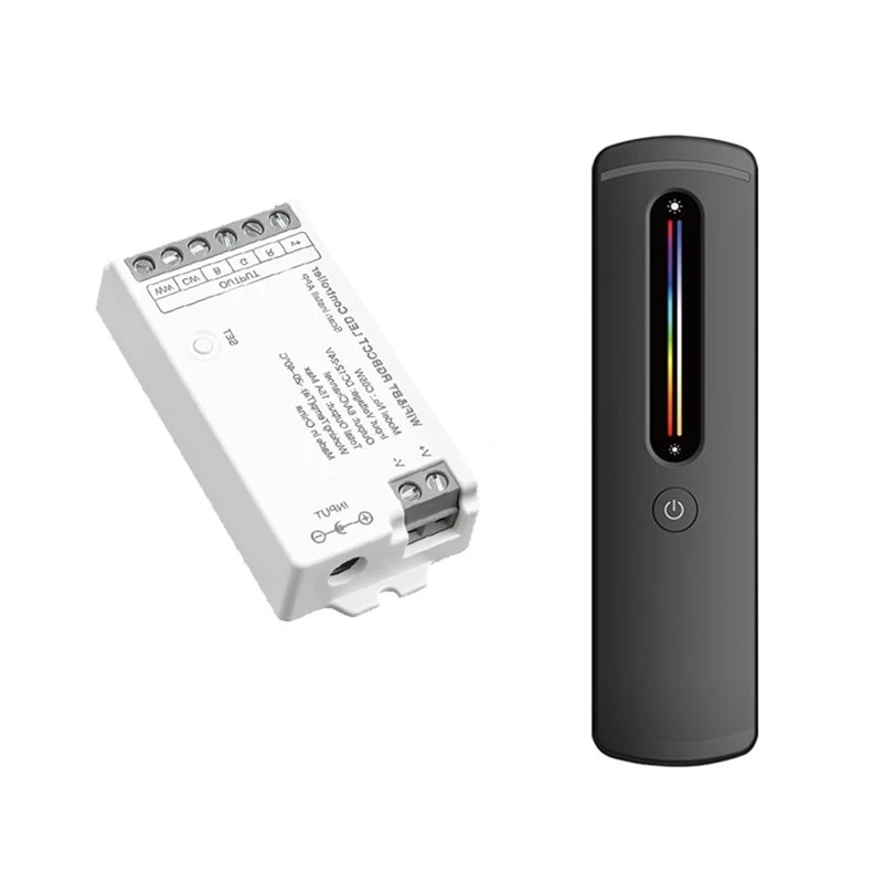 DTA4-Smart Wifi Bluetooth RGB RGBW LED Controller 16M Colors 2700 6500K CCT Music Sync Voice Control App Remote Tuya Life