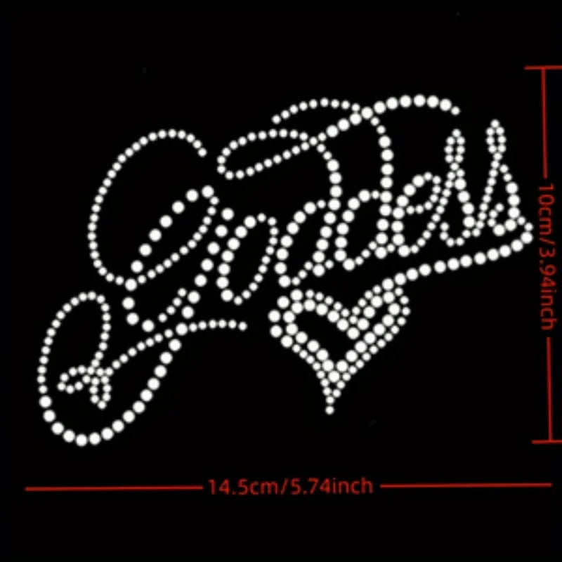 2pc/lot Godess Heart Rhinestones Patches Hot Fix Iron-On Crystal Transfer Motifs Design Appliques for Bags Shoes