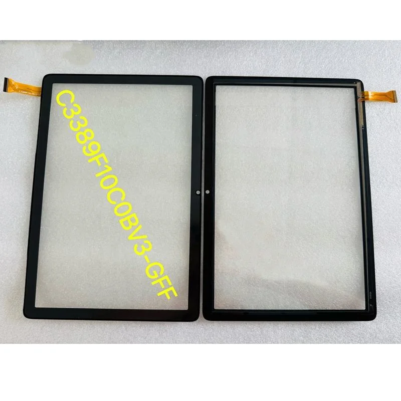 Z ramką, 10,1-calowy tablet, numer części HZYCTP-103063, pojemnościowy ekran dotykowy, panel dotykowy, zewnętrzne szkło HZYCTP-103063. — zdjęcie produktu 4