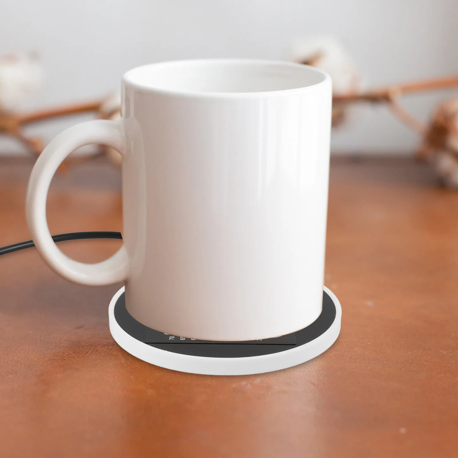 

Резиновая USB-подставка для подогрева кружек с электрическим нагревом и контролем температуры для стола, дома, офиса, конференц-зала, для кофе, молока, воды