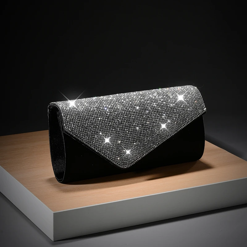 

Light Luxury Banquet Women's Shoulder Bag Change Cosmetics Storage hand Clutch Bag Rhinestone Women's Evening Bag for party