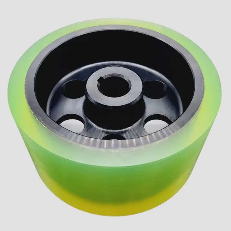 Manufacture custom size heavy duty solid polyurethane drive wheel small 1 inch 2 inch heavy duty polyurethane feed drive wheel