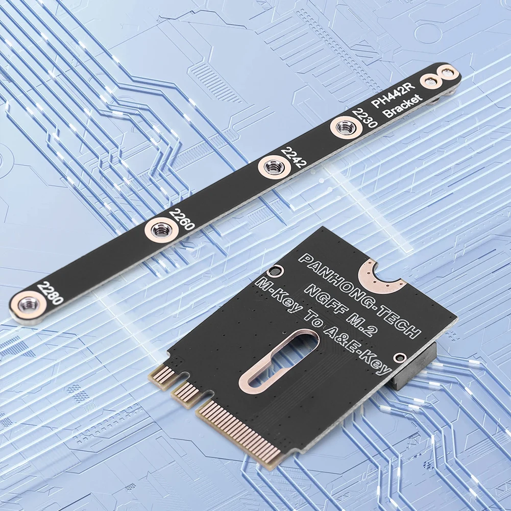 1/2/3PCS M.2 A+E to NVME SSD Adapter M2 WIFI Interface A/E Key to M Key PCIE 4.0 Riser Card for 2230 2242 2260 2280 NVME SSD